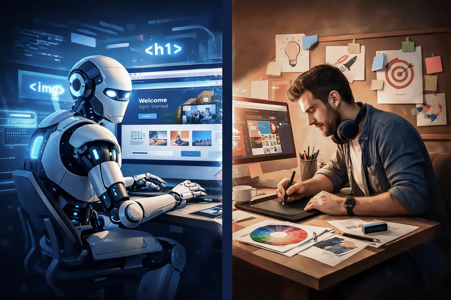 Human creativity vs AI automation