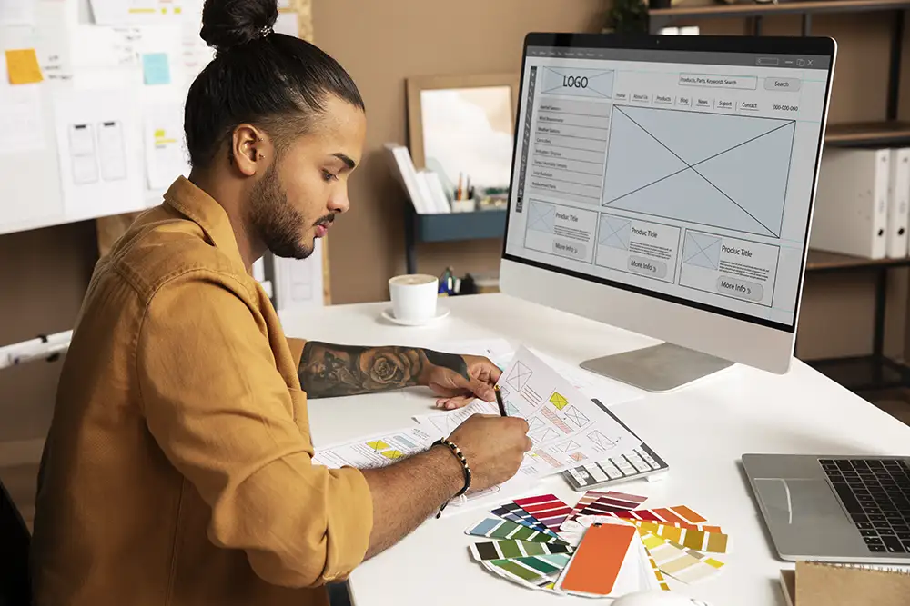 Human creativity in web design