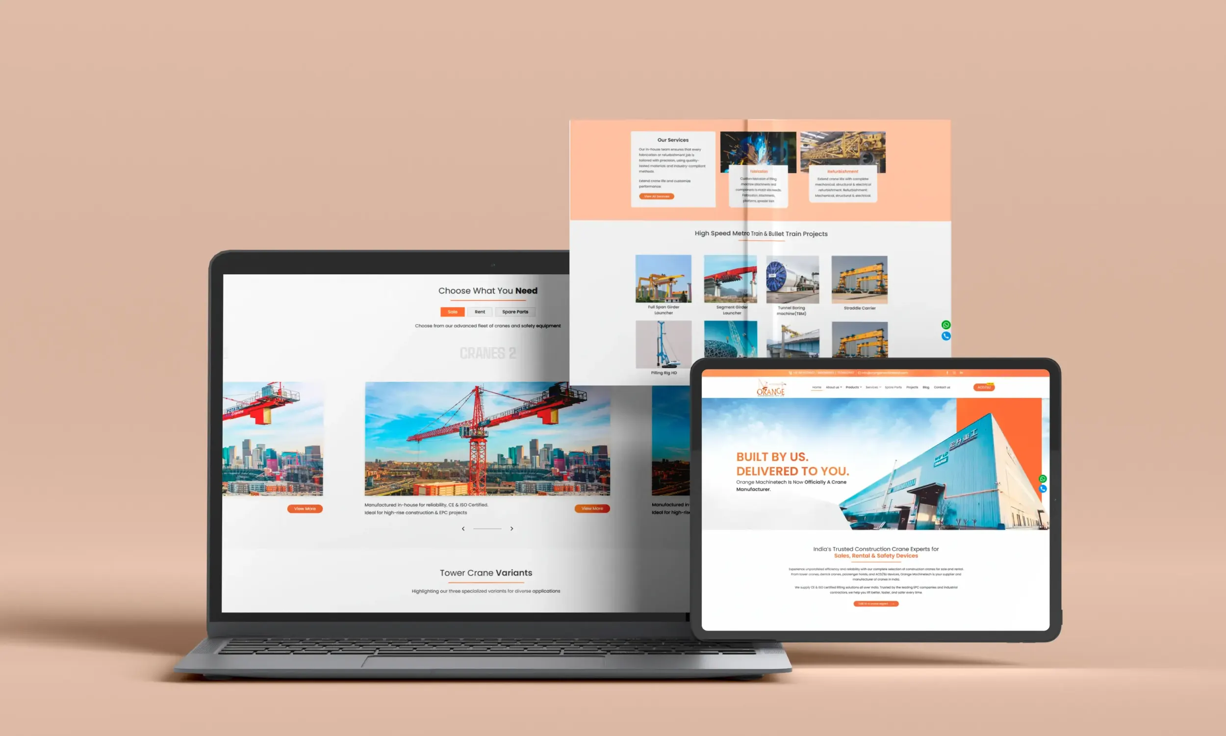 Orange MachineTech marketing campaign graphic