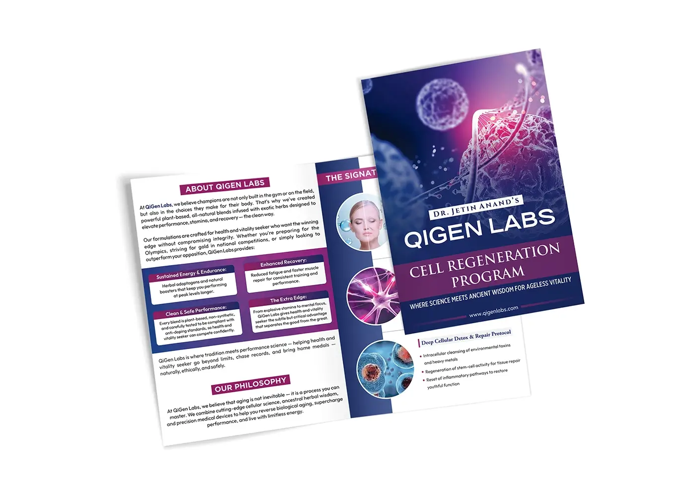 QGen Lab promotional flyer design