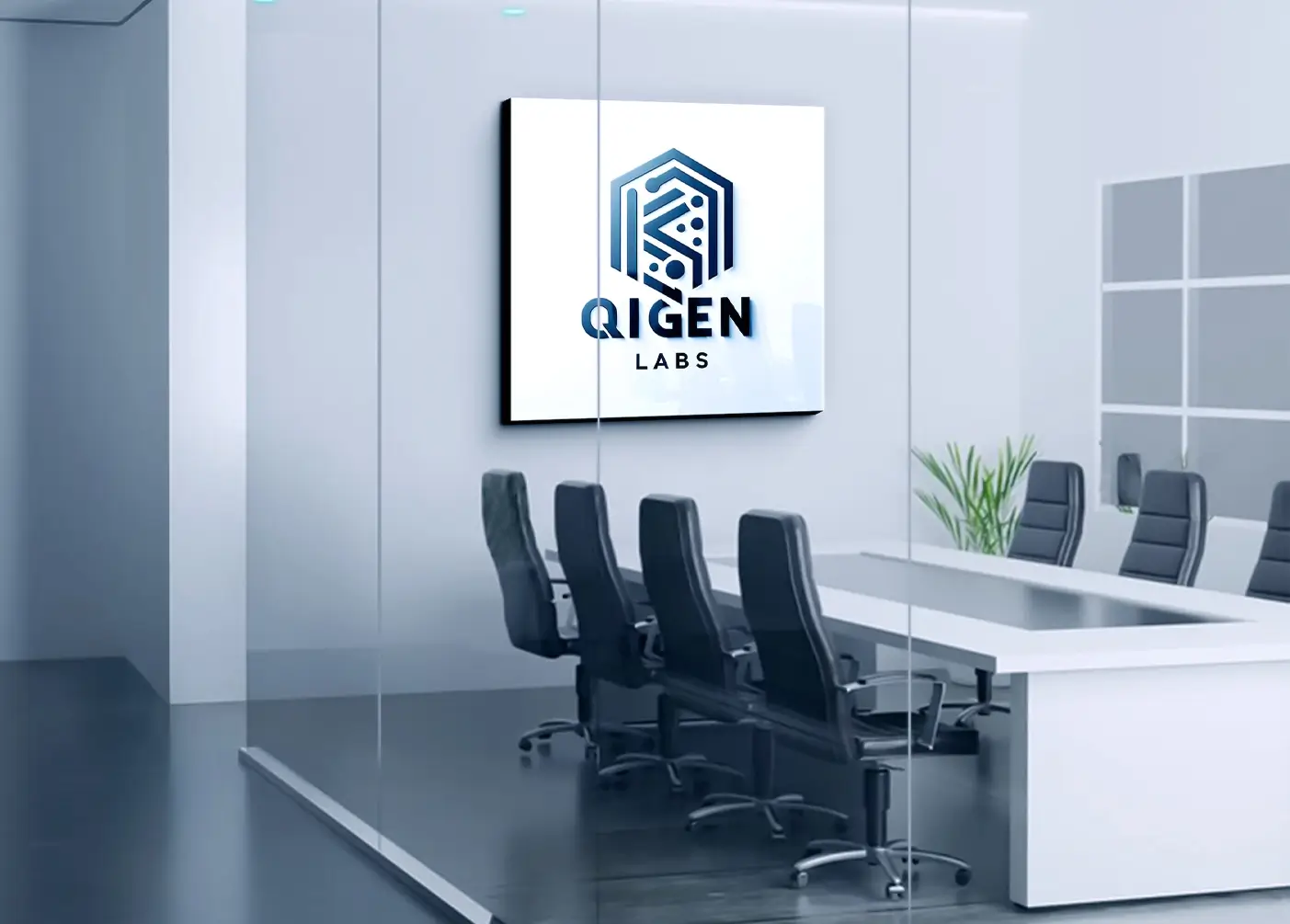 Creative logo design for QGen Lab company