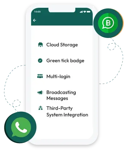 Business communication via WhatsApp API