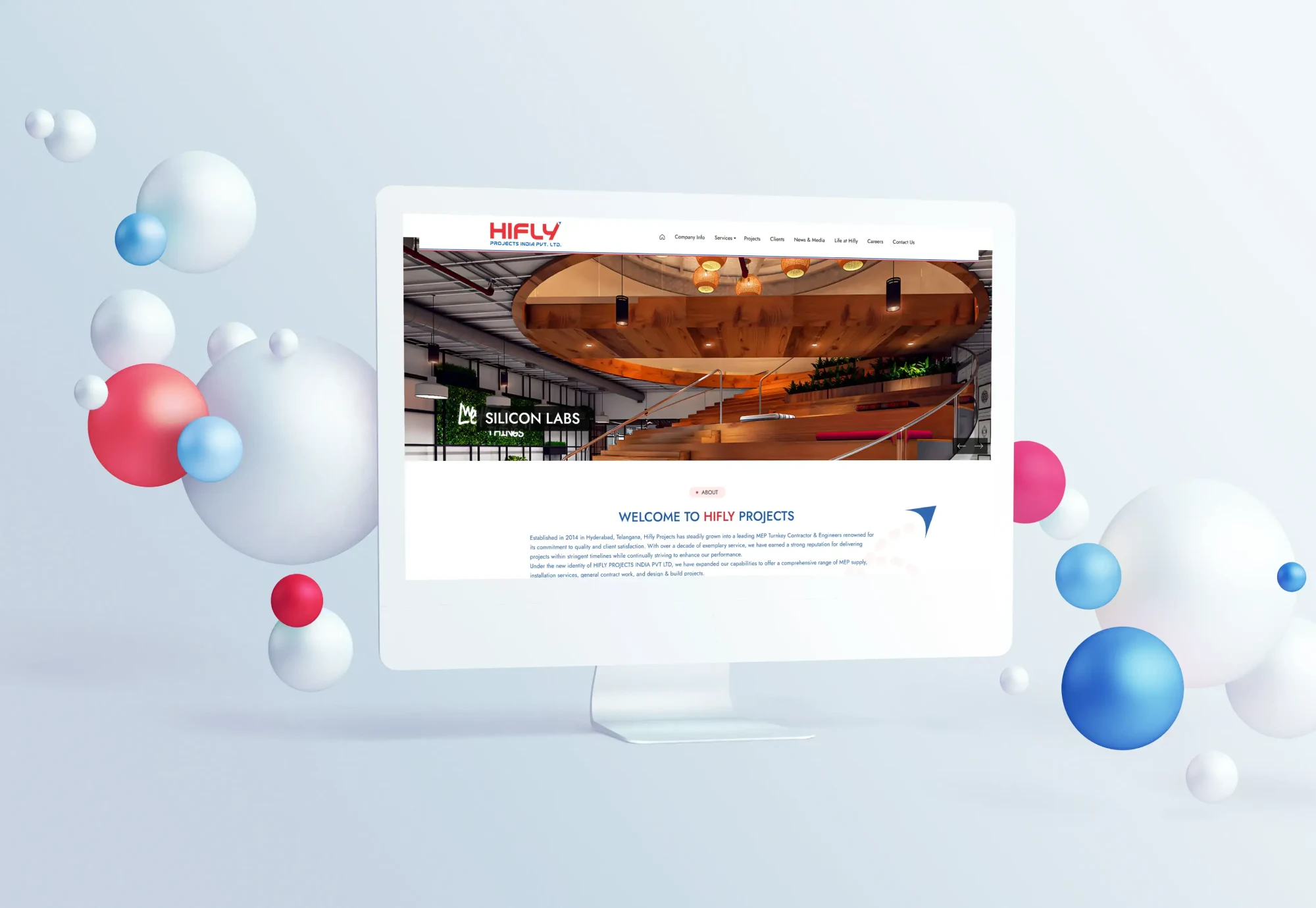 Responsive website solution for HiFly