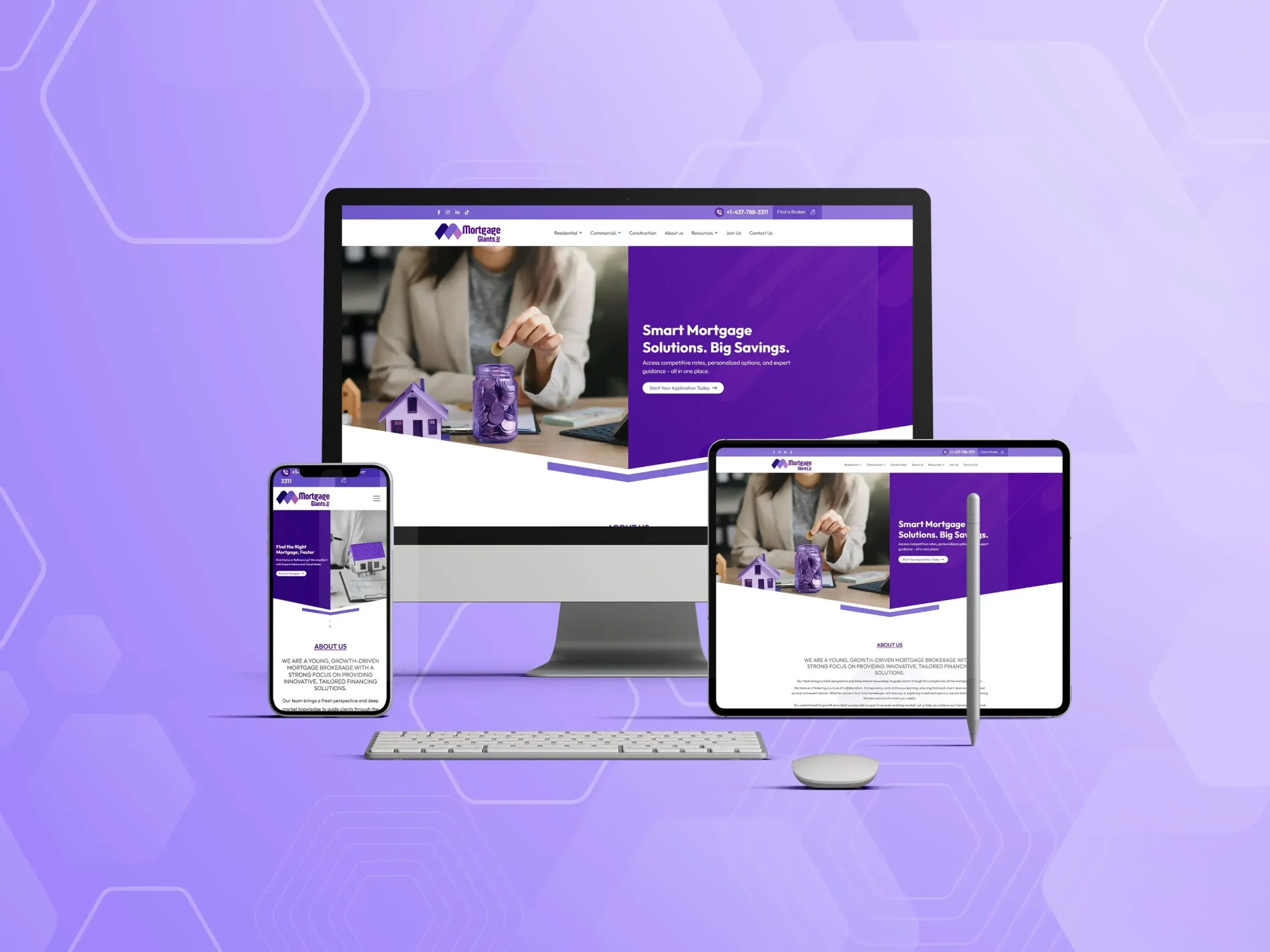 Mortgage Giants website development project