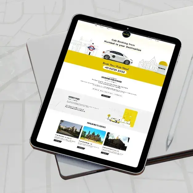 Web development for Mumbai Cabs rental service