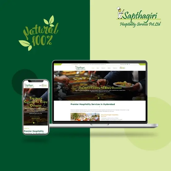 Custom website design for Sapthagiri Hospitality